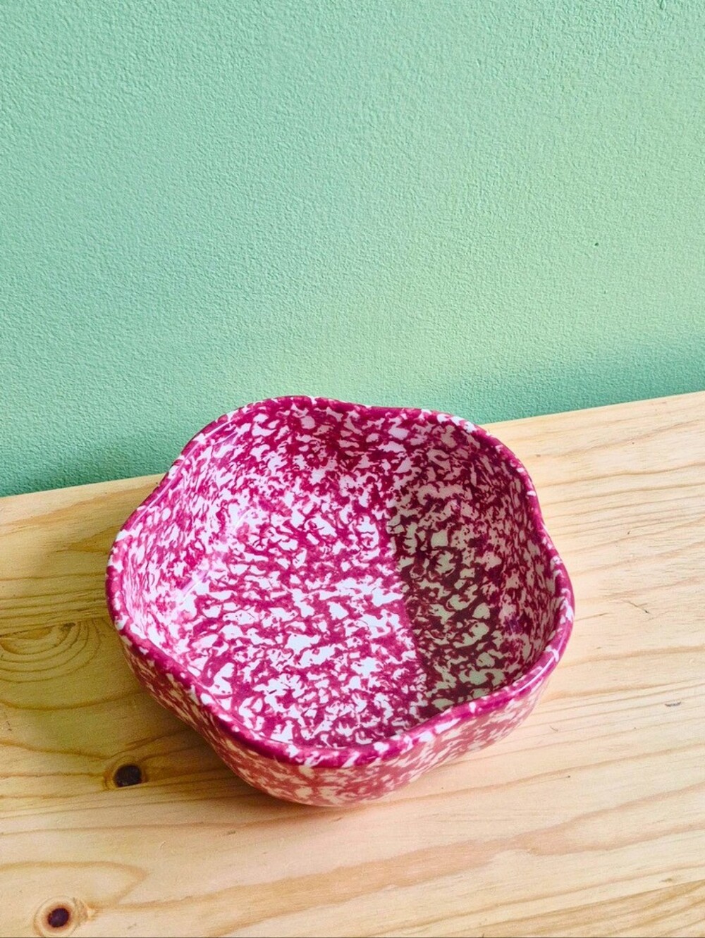 Vintage Roseville Workshops of Gerald E Henn Pottery Petal Serving Bowl